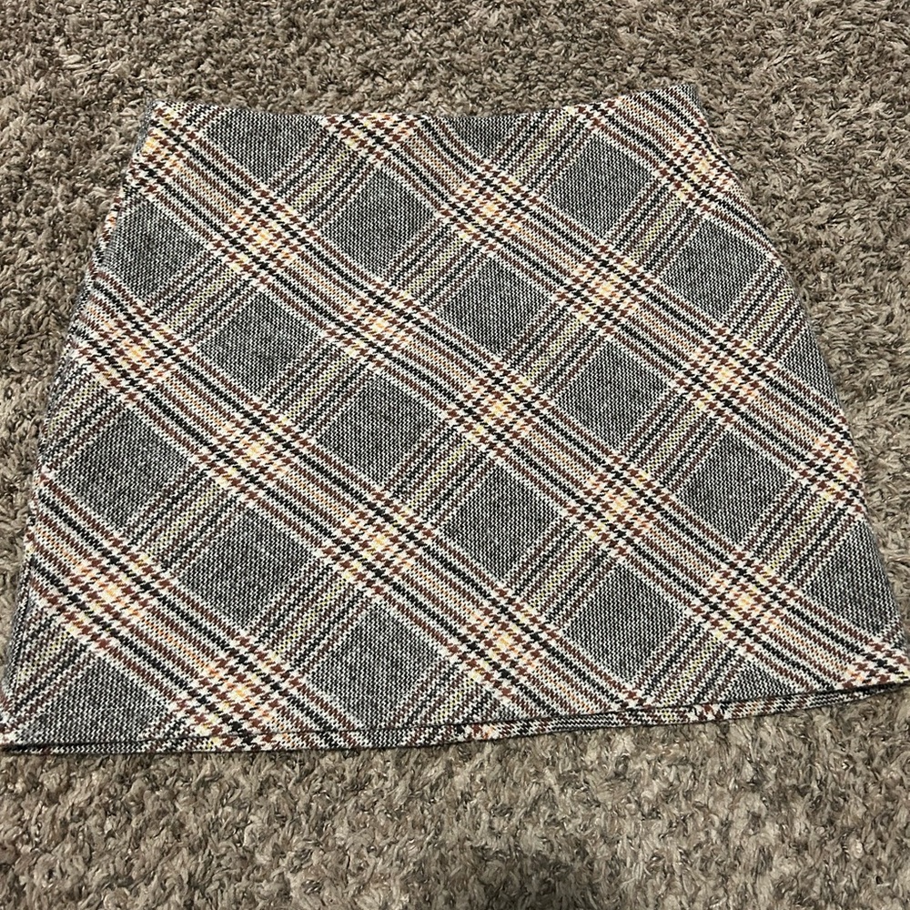 Plaid Gray Women's Skirt